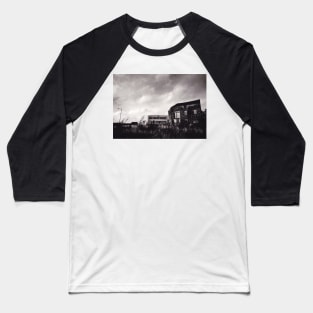 Waste ground and derelict building in Burslem, Stoke on Trent, UK - 1996 Baseball T-Shirt